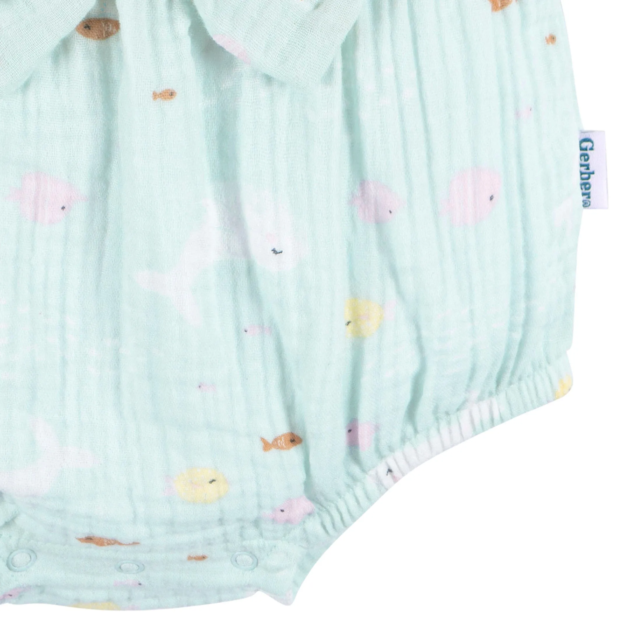 Baby Girls Ocean Bubble Romper