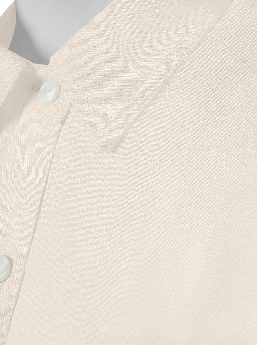 Brizo Bamboo Twill Button Down - Almond
