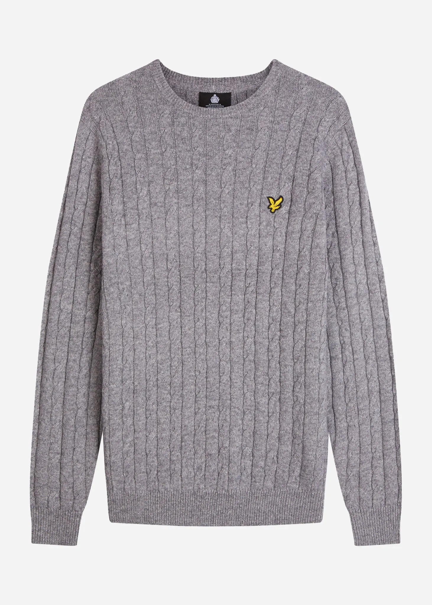 Cable jumper - mid grey marl