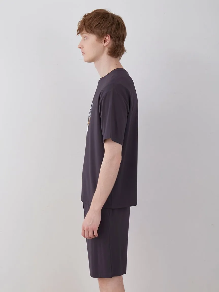 COOL MEN'S Rayon Desert Logo Relaxed Fit T-shirt