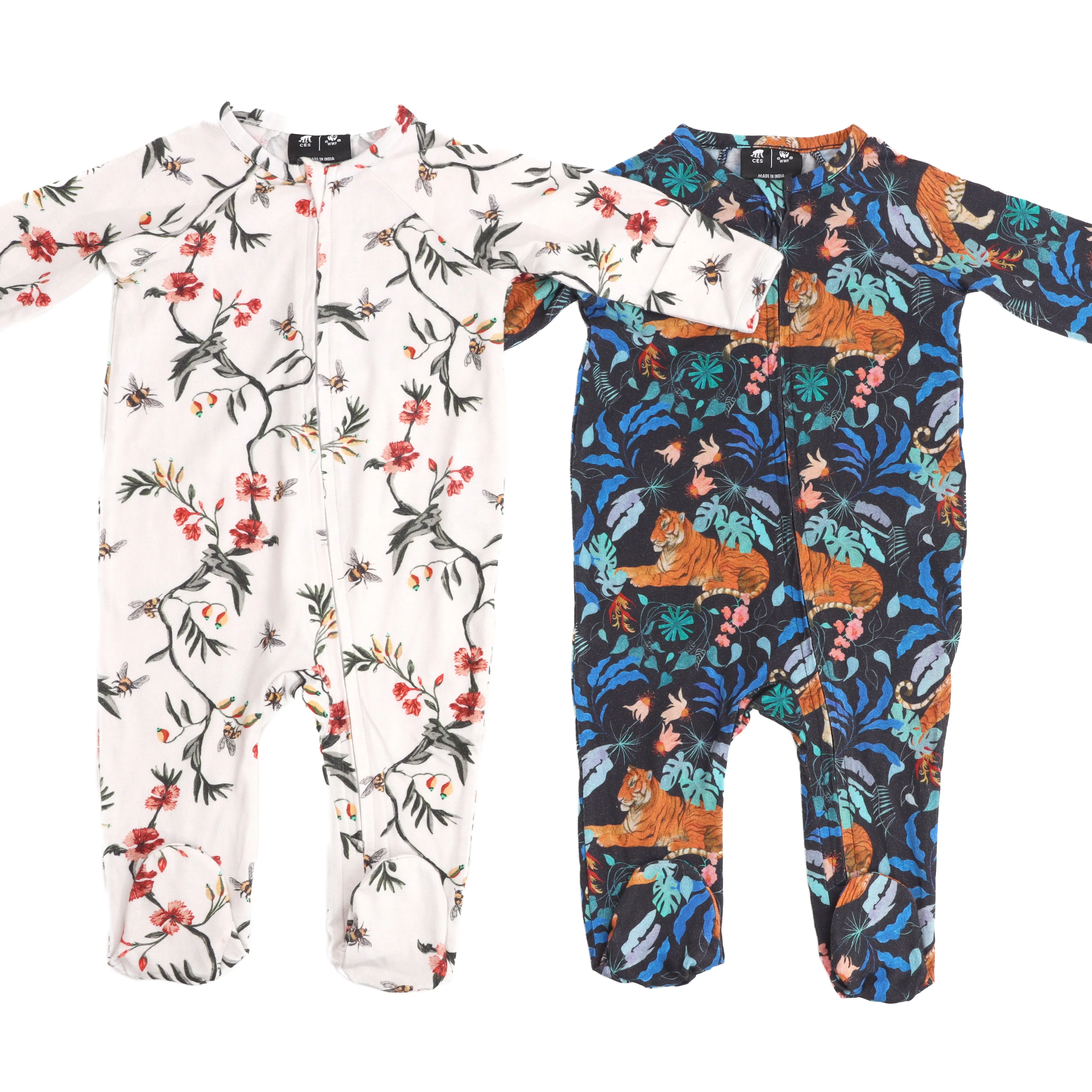 Critically Endangered Baby Romper - Tiger