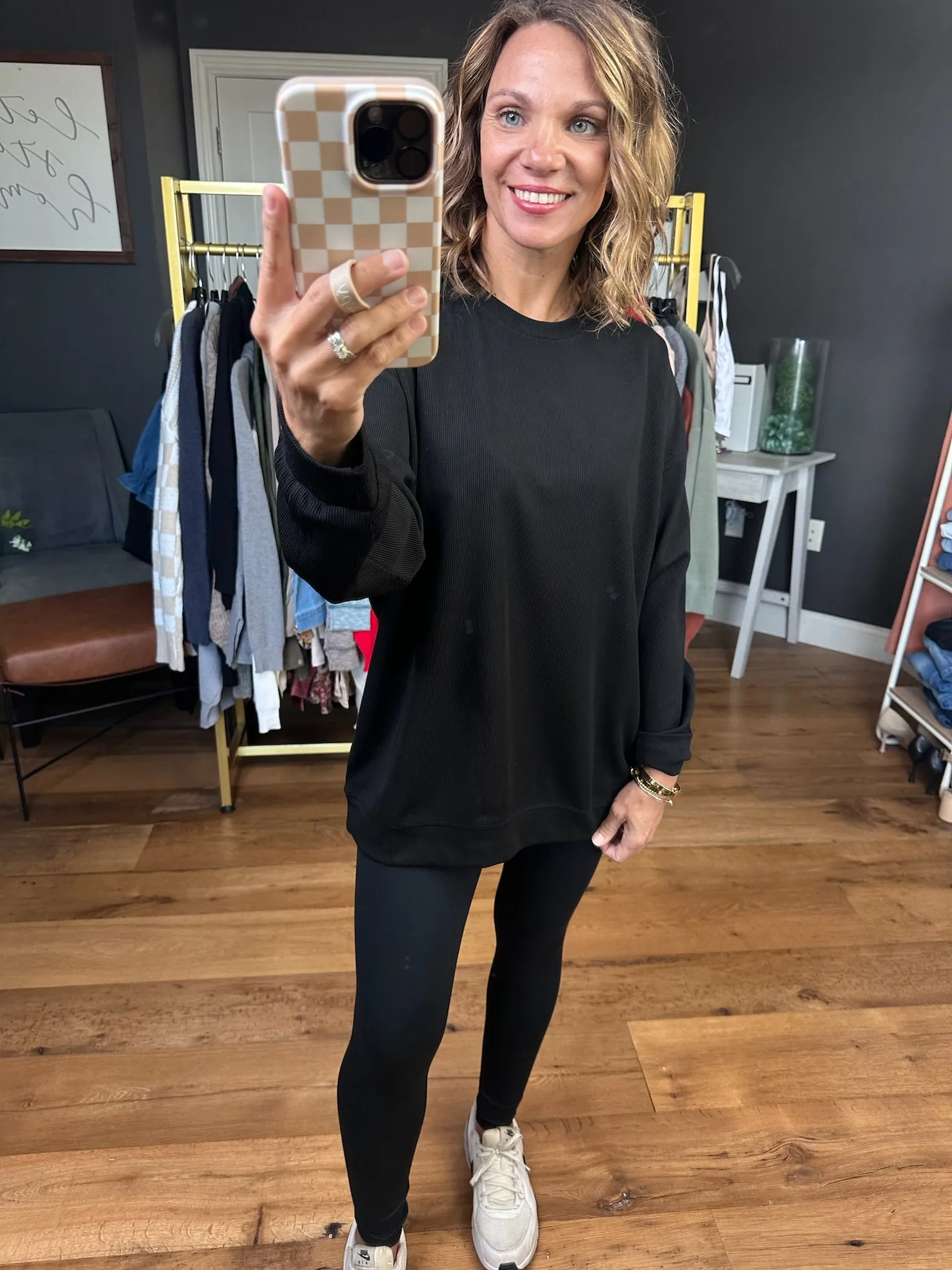 Fall Roadtrip Ribbed Crewneck Sweatshirt - Multiple Options