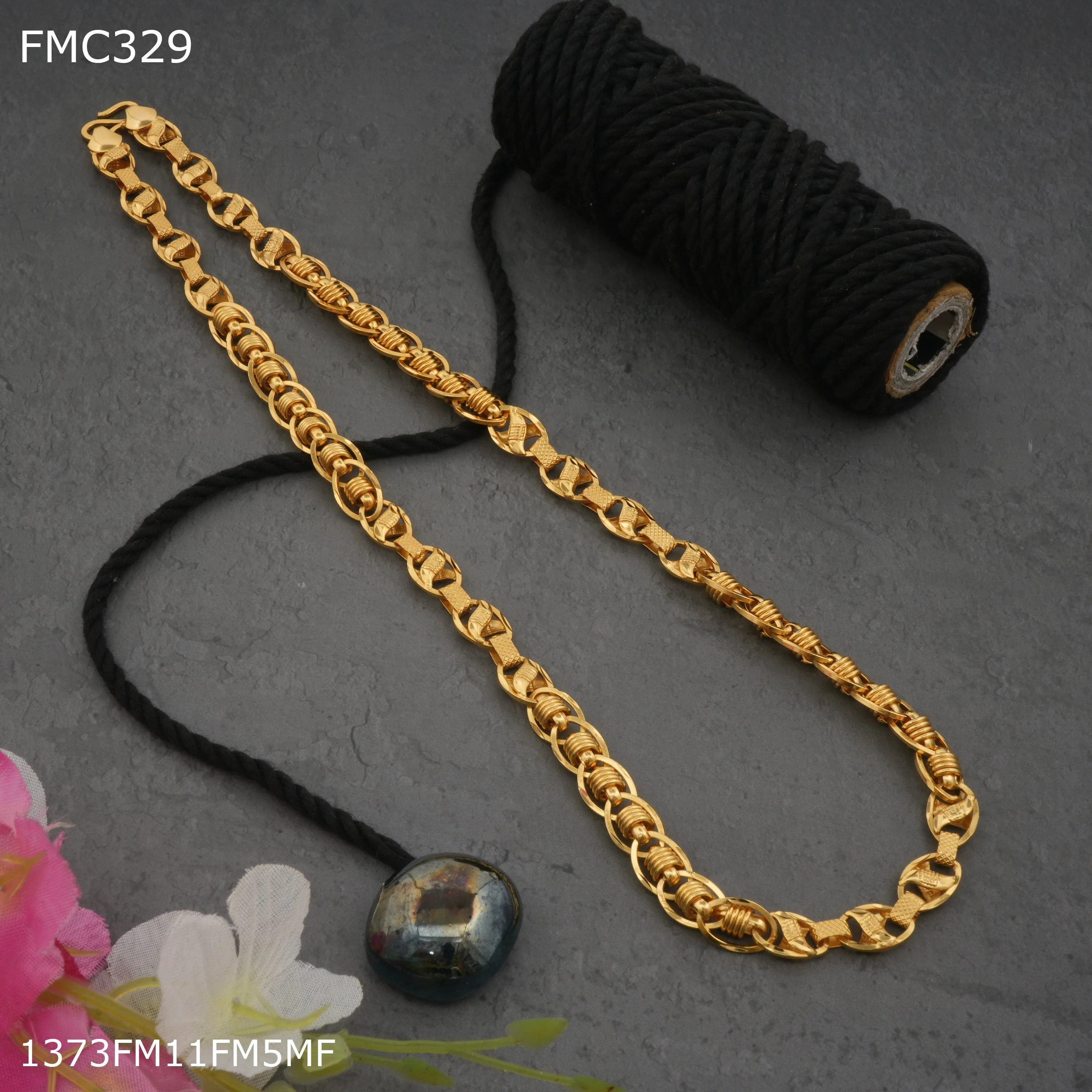 Freemen designer nawabi golden chain For Men - FMC329