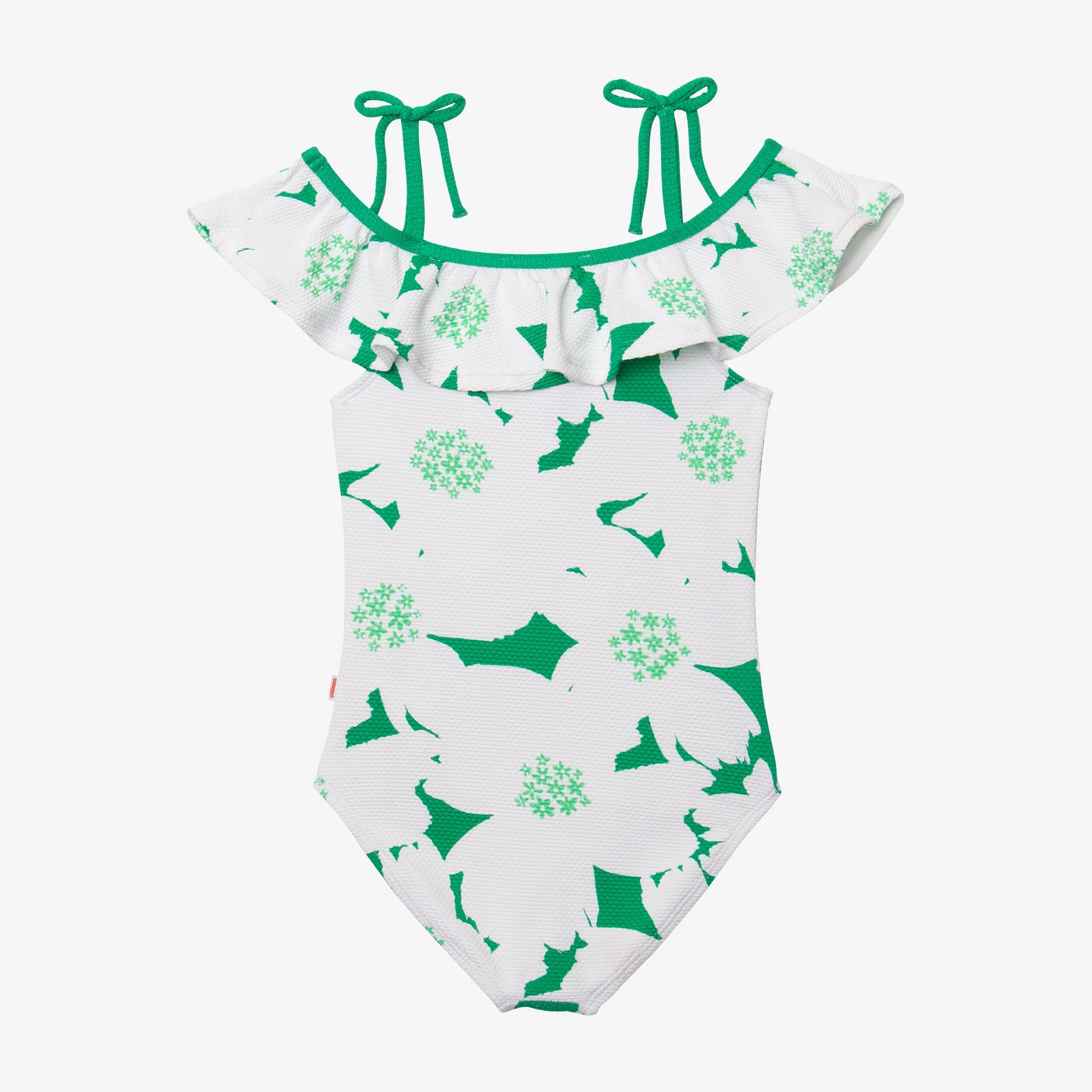 Girls' green swimsuit