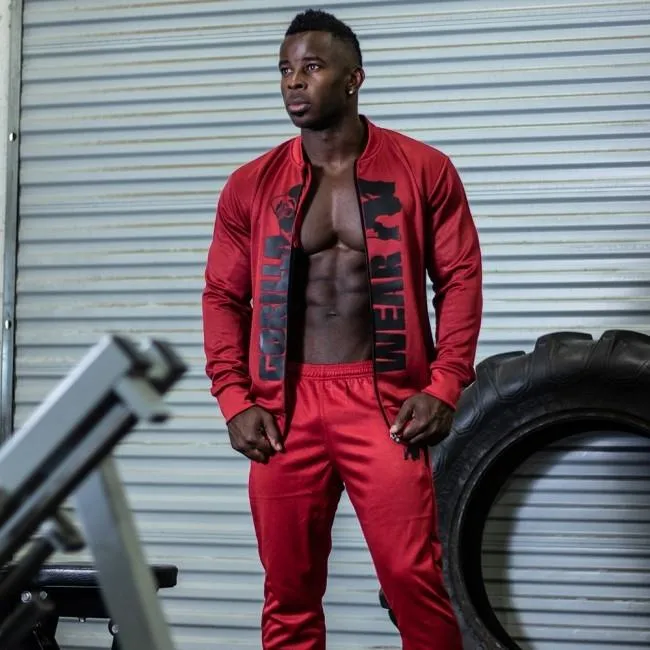 Gorilla Wear Ballinger Track Pants - Red-Black
