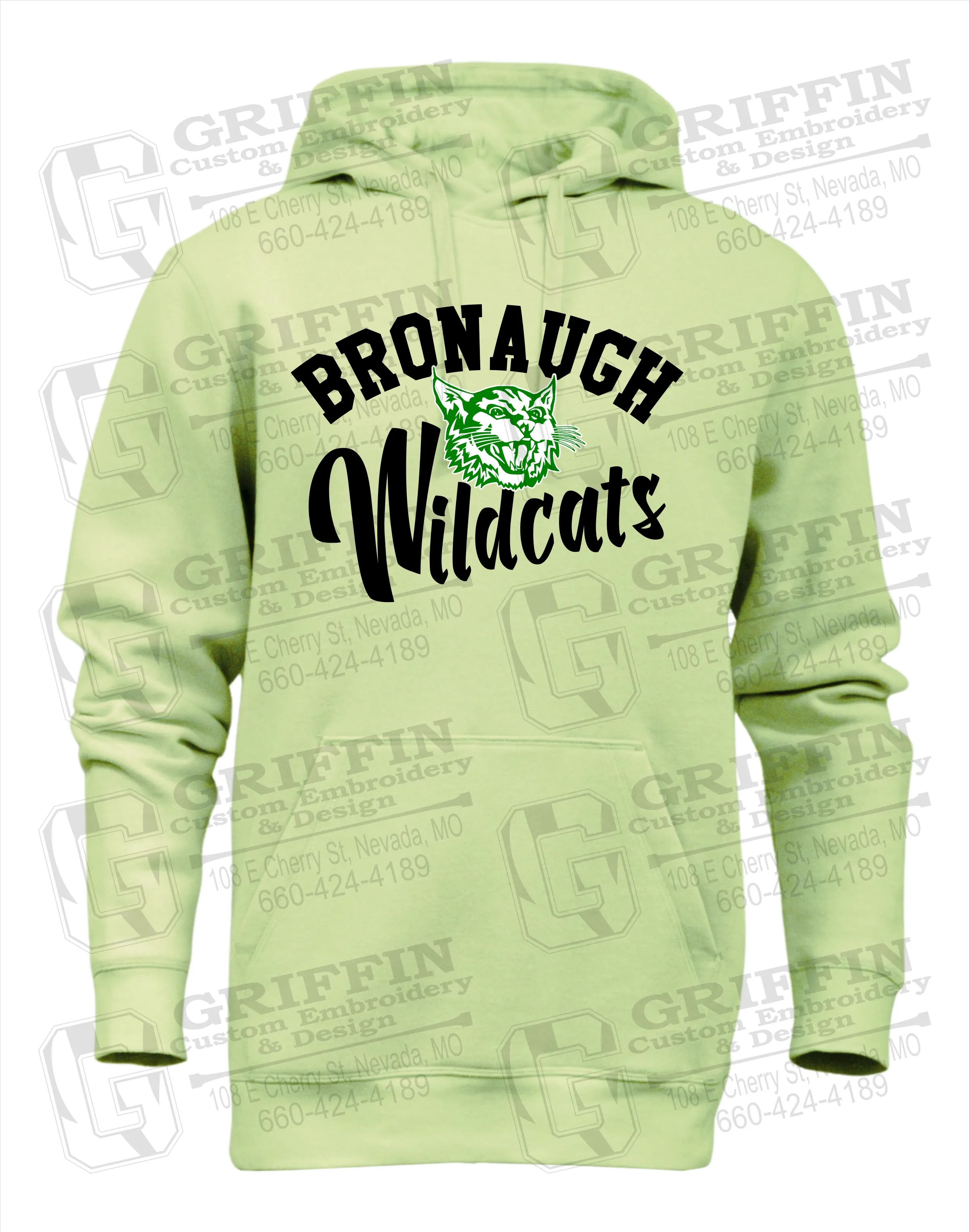 Heavyweight Fleece Hoodie - Bronaugh Wildcats 24-A