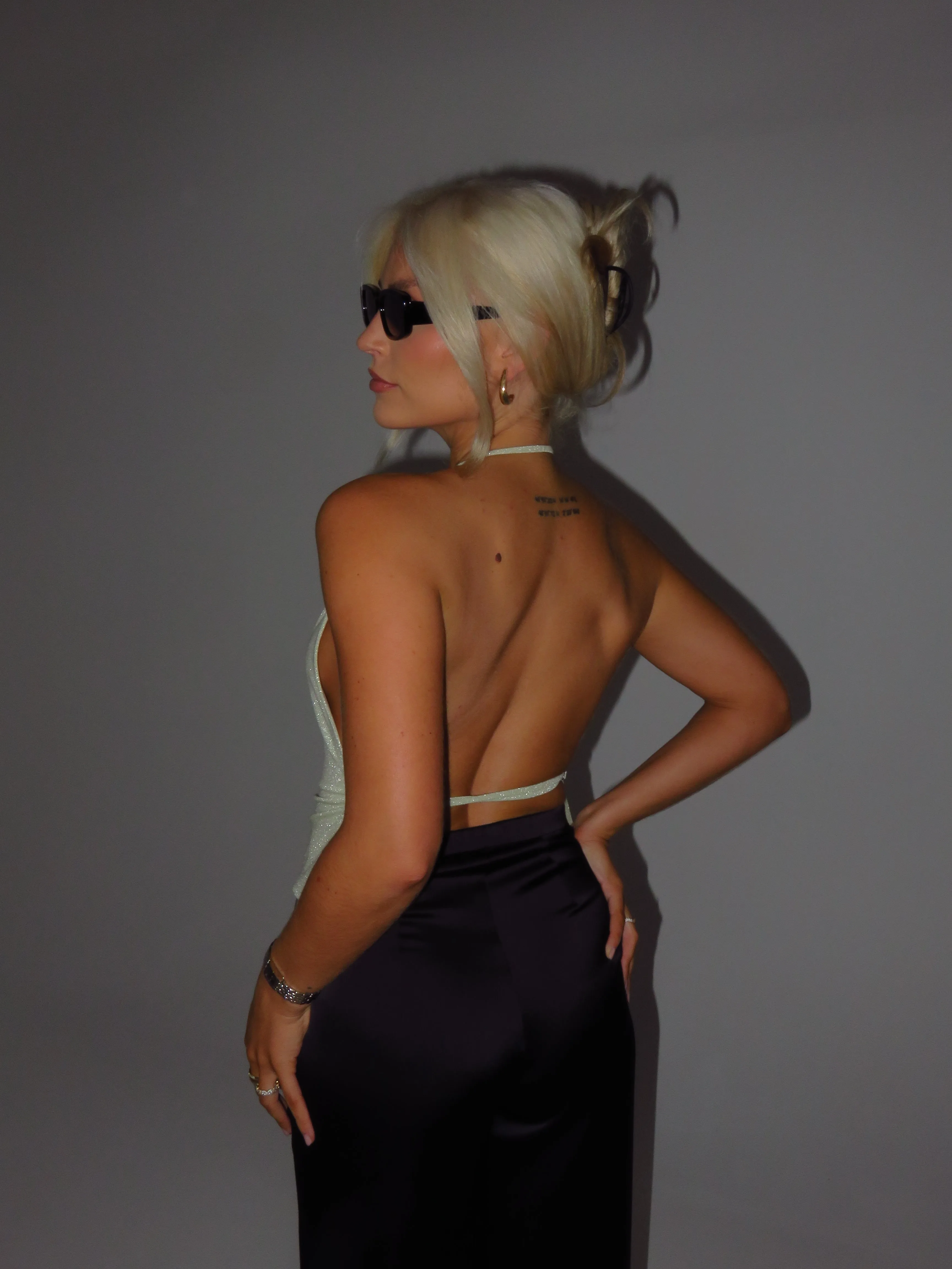 Jewel Backless Top Light Green