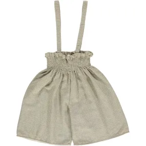 Liilu Smocked Check Culottes - 2Y, 6Y