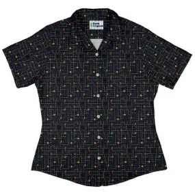 Maze Muncher Arcade Game Curvy Button Up Shirt