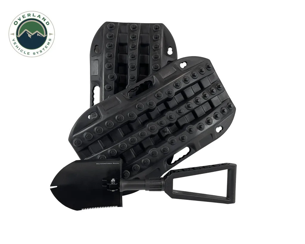 OVERLAND VEHICLE SYSTEMS | Small Recovery Ramp and Multi Functional Shovel Combo Kit (22-4970)