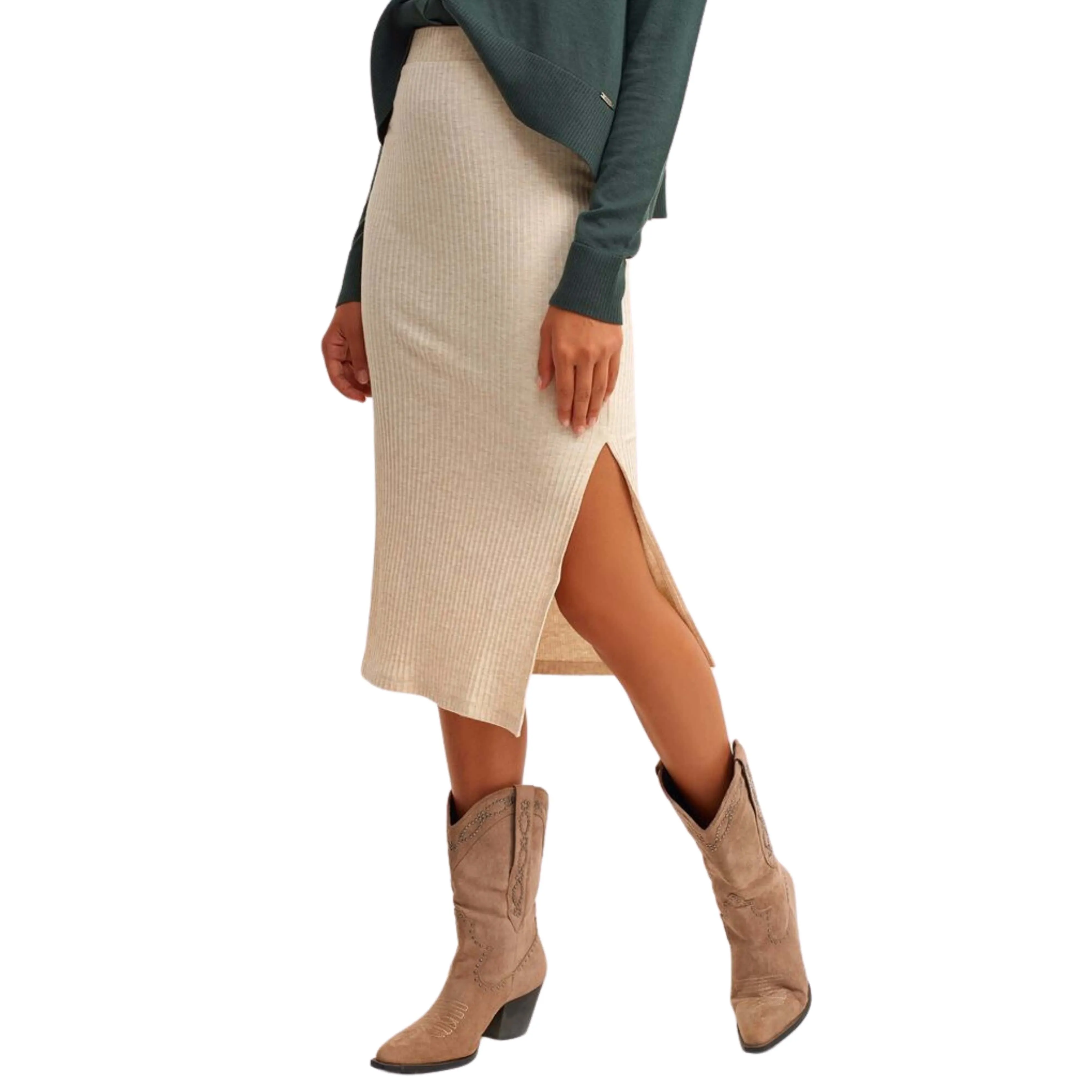 OXXO -  High Rise Midi Skirt