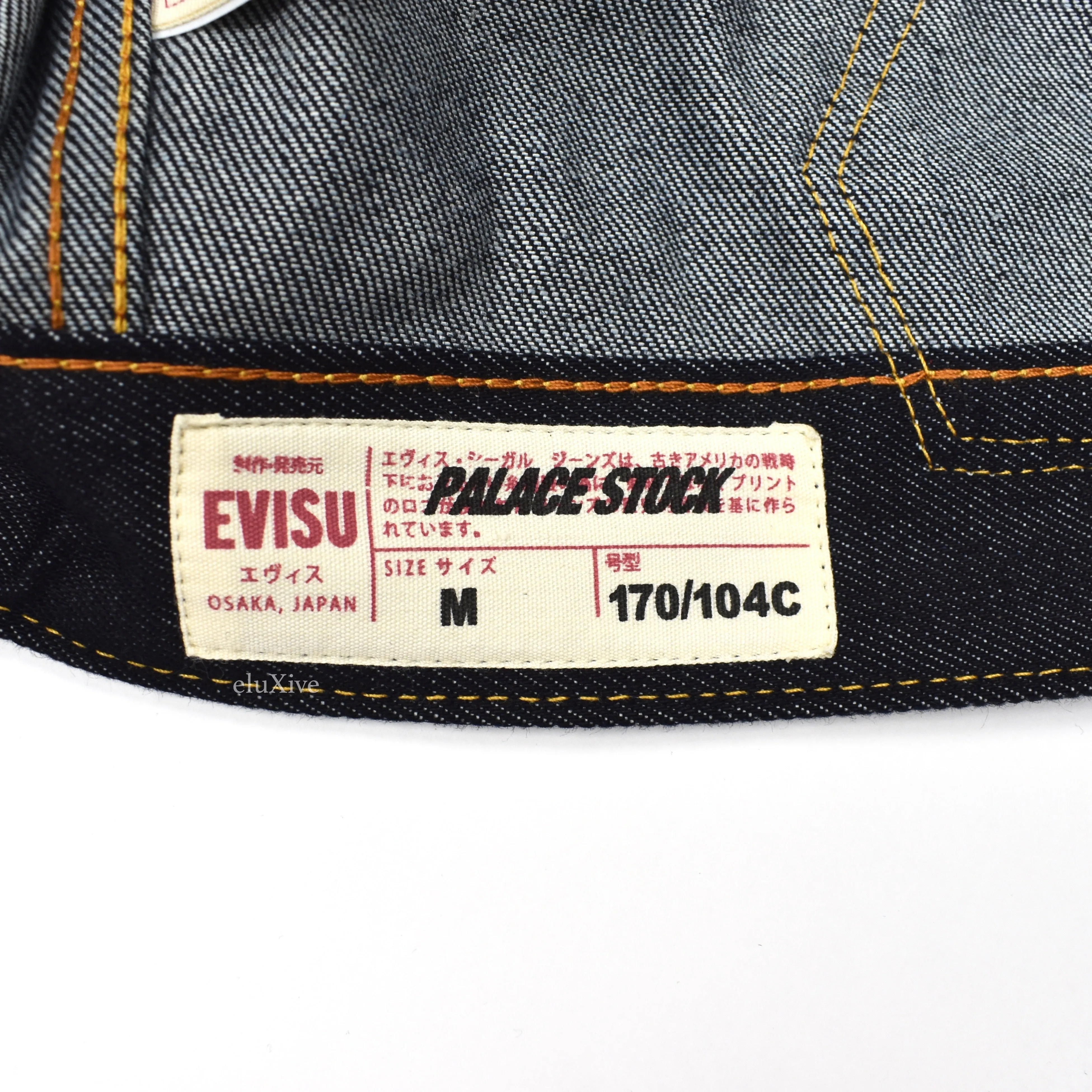 Palace x Evisu - Logo Pocket Denim Trucker Jacket