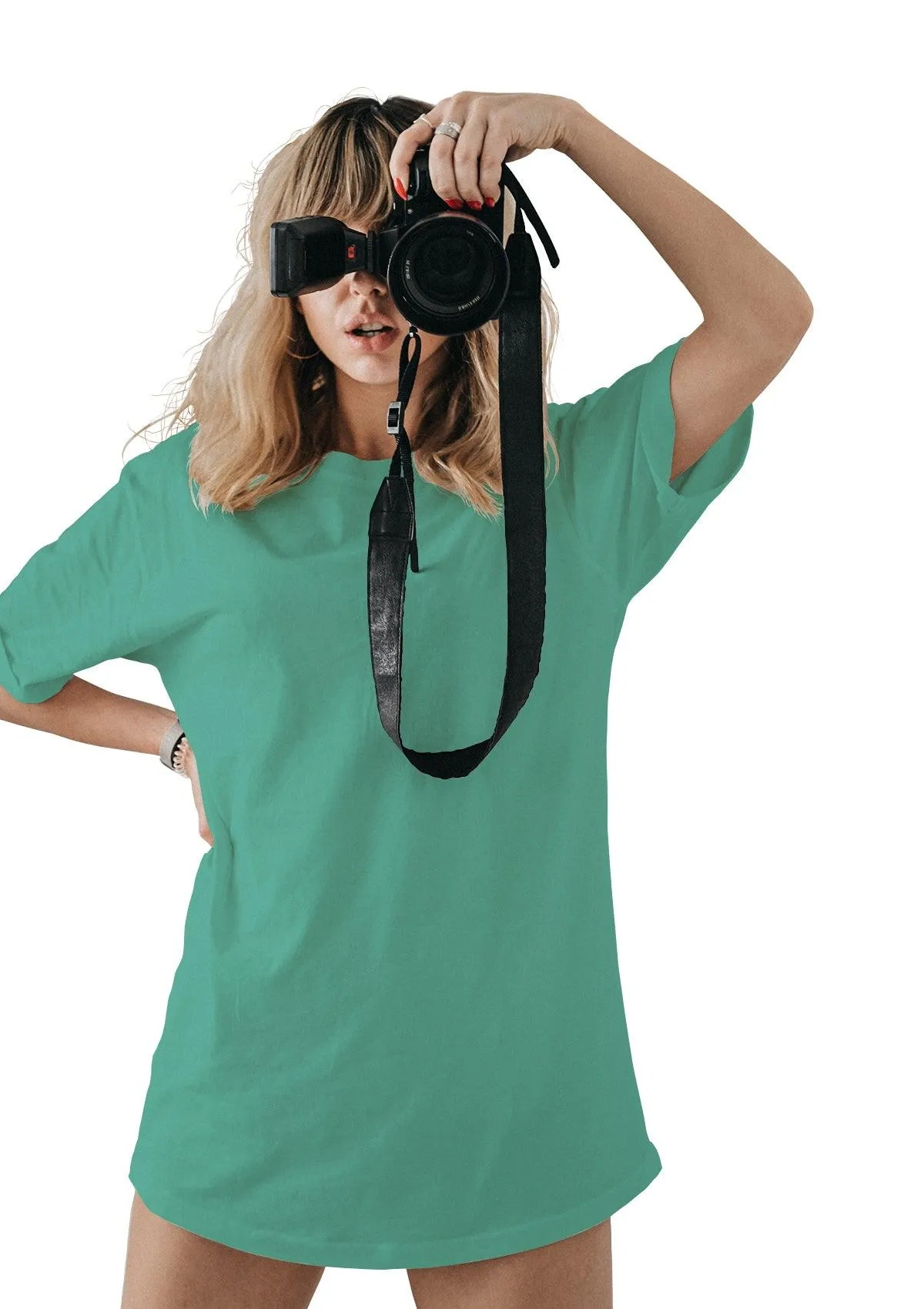 Perfect TShirt Co Womens Original Boyfriend T-Shirt  Vivid Teal Green