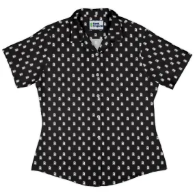 PIxel Ghost Curvy Button Up Shirt
