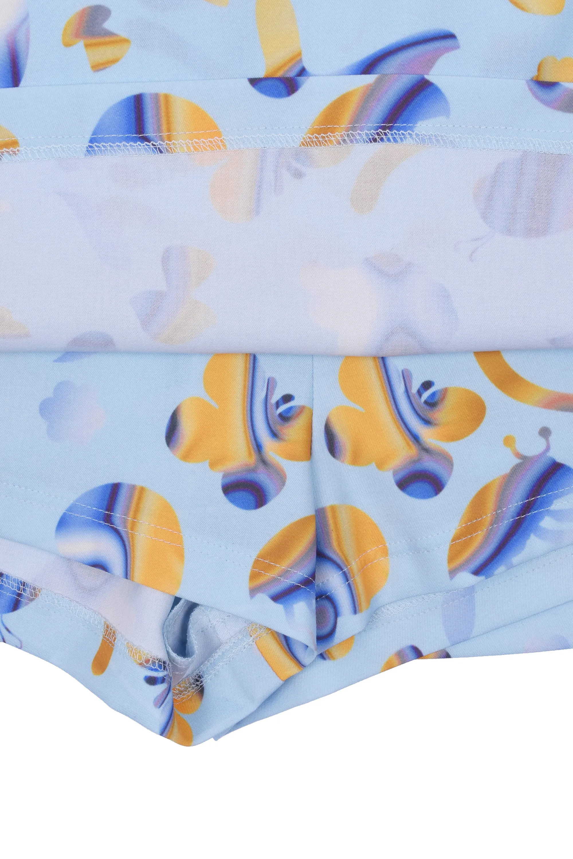 PRINT SKORT (L/Blue)