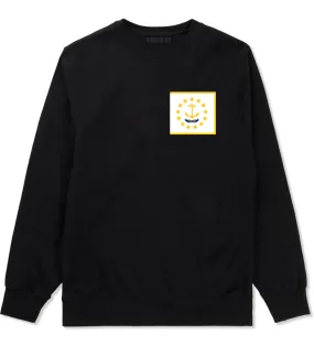 Rhode Island State Flag RI Chest Mens Crewneck Sweatshirt