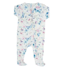 SWB Butterfly Vanessa Ruffle Zip Footie