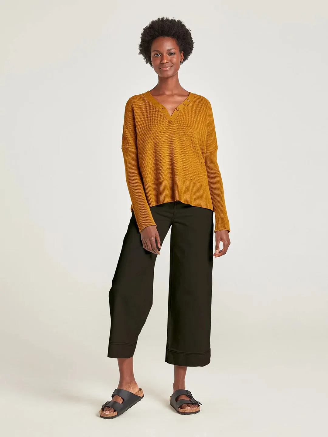 Thought Organic Cotton Culottes Black - Size: 18