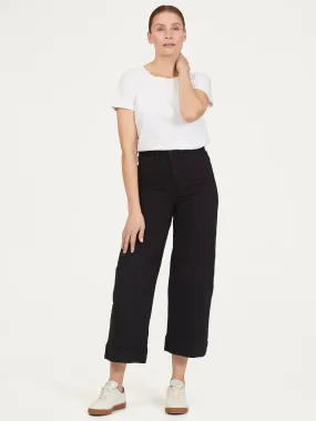 Thought Organic Cotton Culottes Black - Size: 18