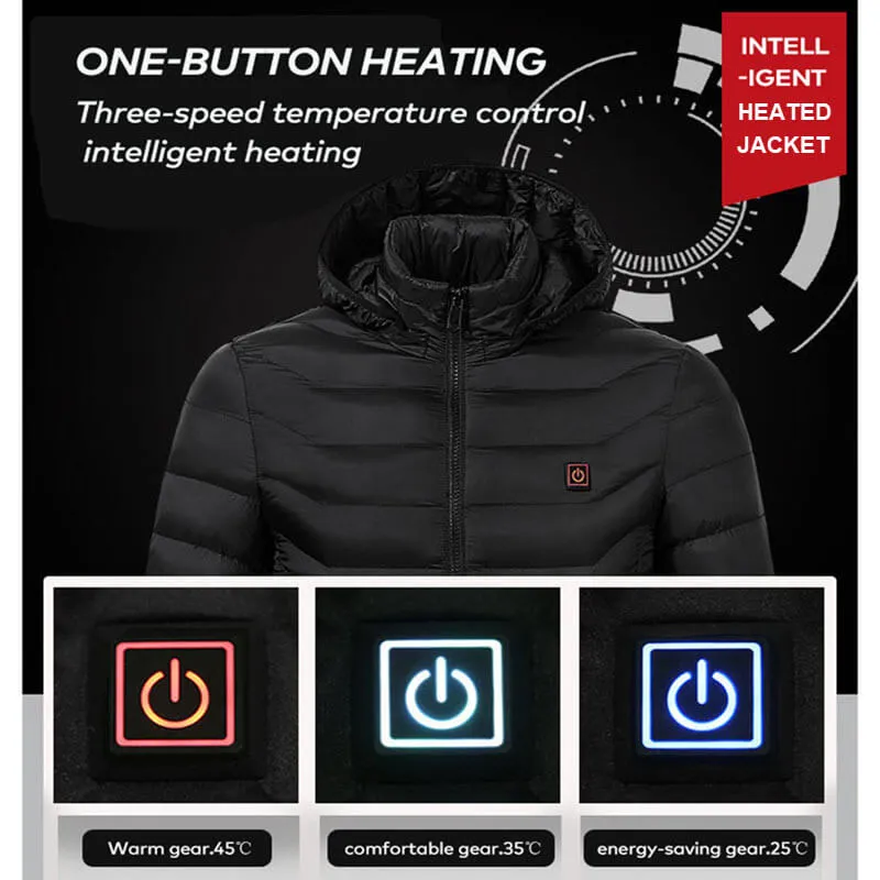 USB Powered Heated Jacket - 4 Heat Zones