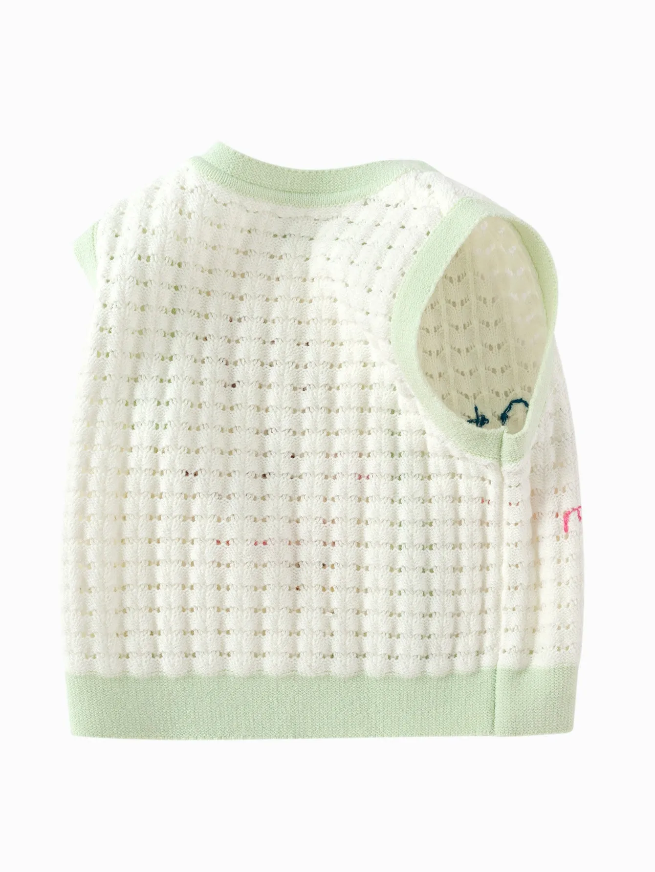 Vest New Spring 2025 Girls Baby Knitted Vest