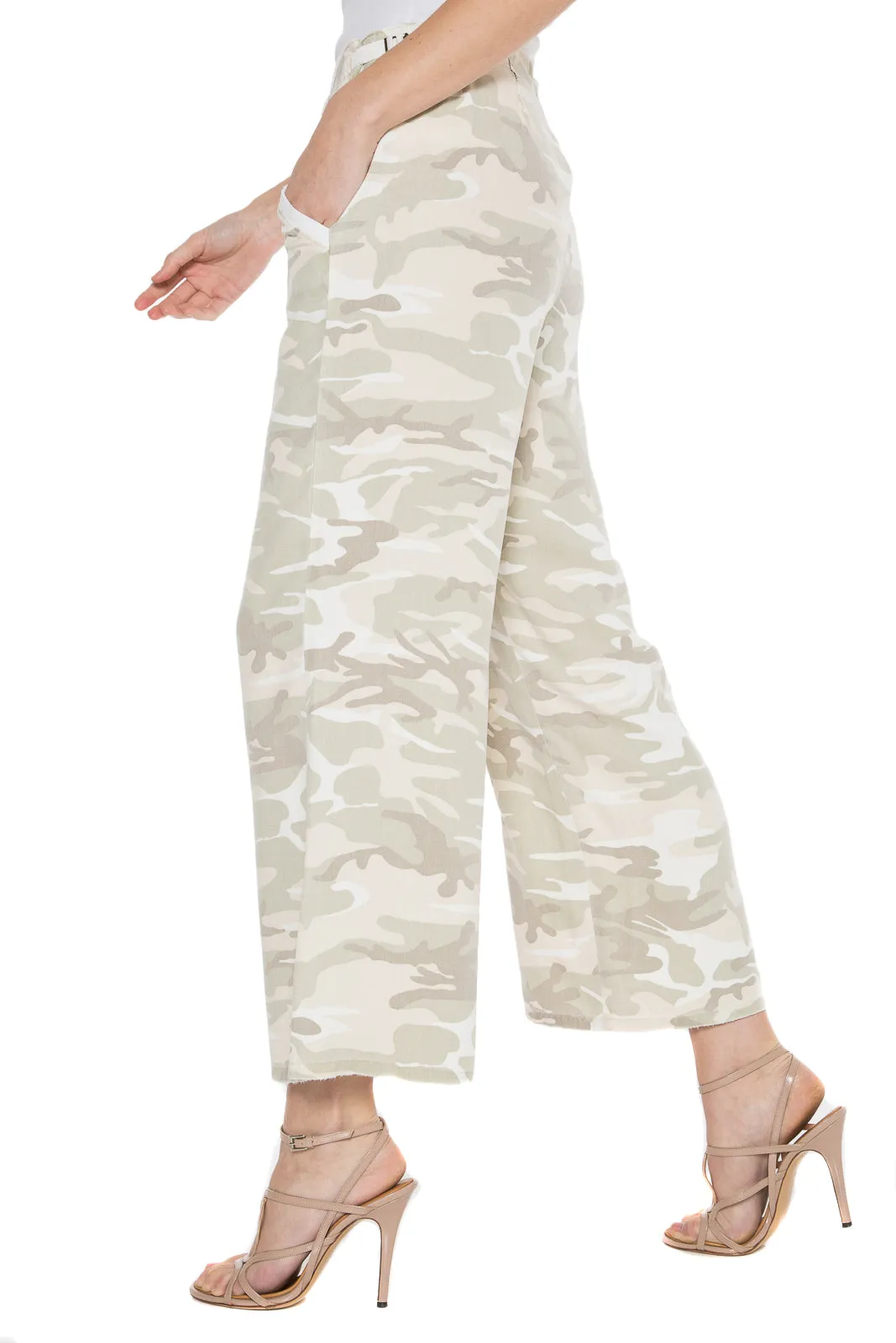 WIDE LEG PANT - CLOUD CAMO